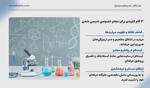 چگونه معلم خصوصی شیمی شویم