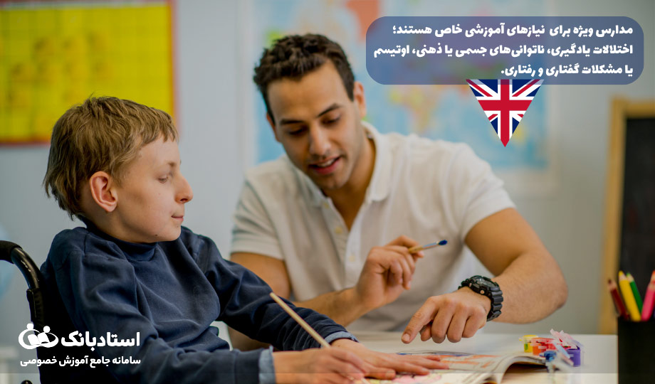مدارس ویژه و تخصصی در میان انواع مدارس انگلیس